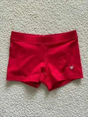 Red Athletic Booty Shorts